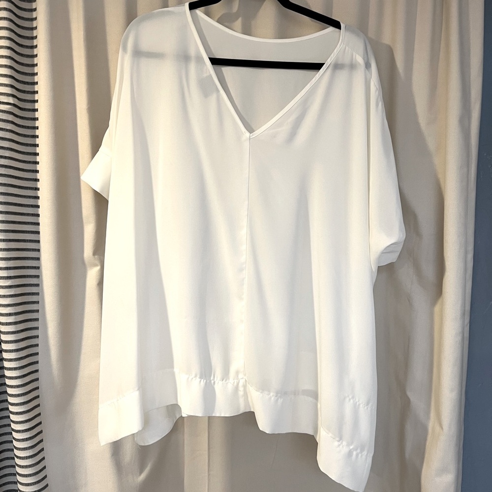 ASOS White chiffon maternity shirt